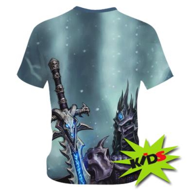 Детская 3D футболка World of Warcraft Lich King 2