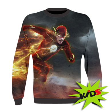 Принт Детский 3D свитшот Flash in move, Фото № 2 - FATLINE