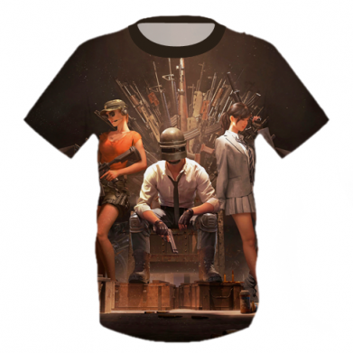 Принт Дитяча футболка 3D Pubg on the throne, Фото № 2 - FATLINE