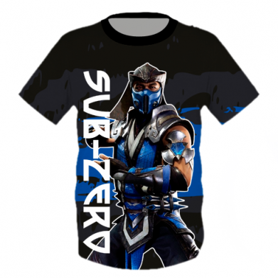 Принт Дитяча футболка 3D Mortal Kombat  Sub-Zero, Фото № 2 - FATLINE