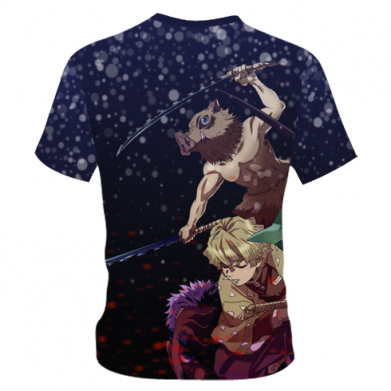 Детская 3D футболка Kimetsu no yaiba characters 2