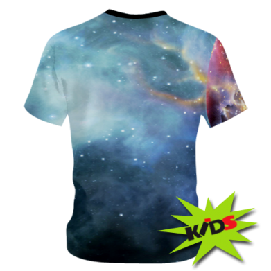 Детская 3D футболка Fire wolf 2