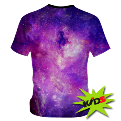 Детская 3D футболка Rick and Morty space 2