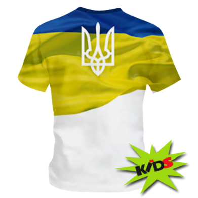 Детская 3D футболка Flag of Ukraine 2