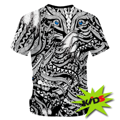 Детская 3D футболка Wolf art 2