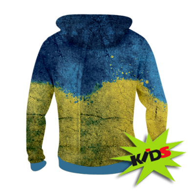 Детская 3D худи Coat of Arms Ukraine 2