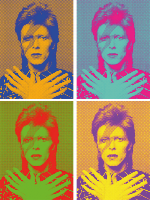 Термобутылка Viano David Bowie collage 2