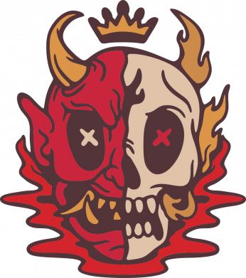 Женская футболка Skull face 2