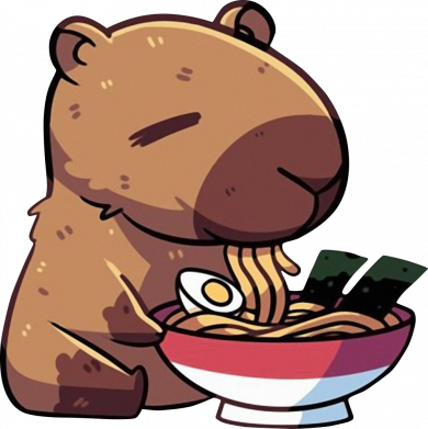 Шапка на флісі Ramen capybara 2
