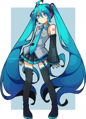 Шеврон круглый Miku art 2