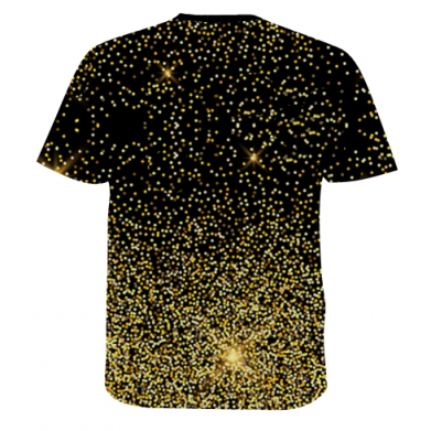 Чоловіча 3D футболка Marshmello Dj and gold 2