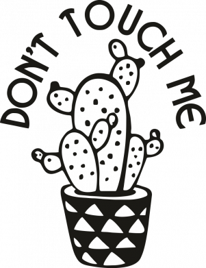 Принт Блокнот А5 Don't touch me cactus, Фото № 2 - FATLINE