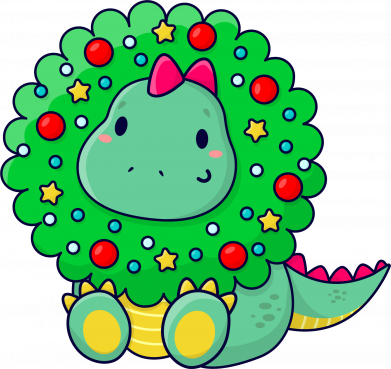 Термобутылка Viano Christmas dinosaur 2