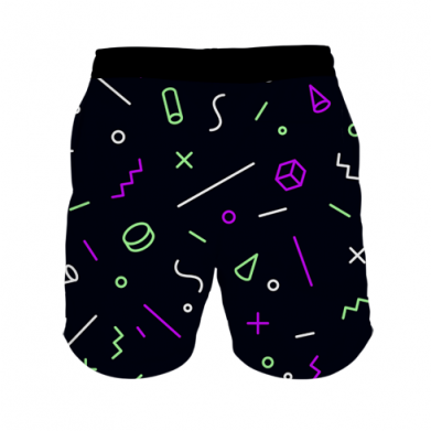 3D шорты мужские для плавания Astronaut with piano 2