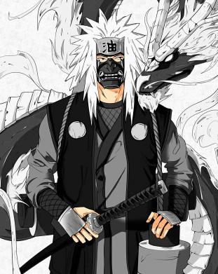 Флаг Dragon style Jiraiya 2