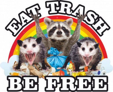 Шапка на флисе Eat Trash Be Free 2