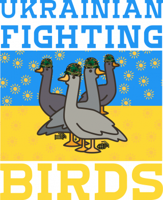 Ukrainian fighting birds