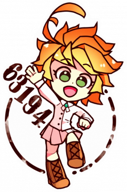 Футболка поло мужская The promised Neverland Emma 2