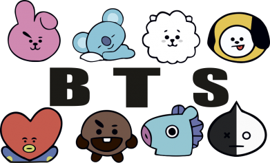 Шеврон круглый Bts emoji 2