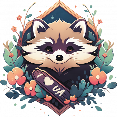 Женская футболка Херсонский енот патриот Украины 2