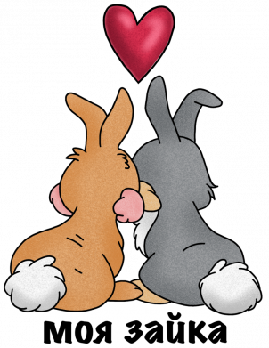 Худи премиум мужская Моя зайка 2