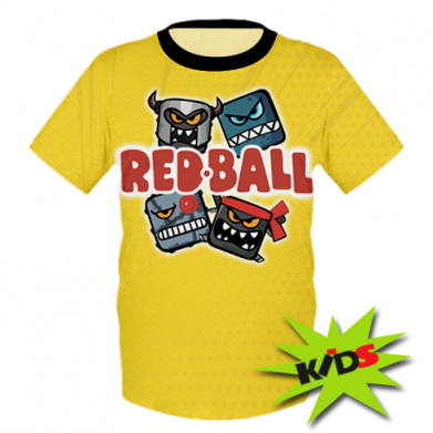 Принт Дитяча футболка 3D Red ball characters, Фото № 2 - FATLINE