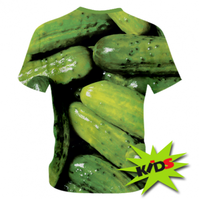 Детская 3D футболка Огурцы 2