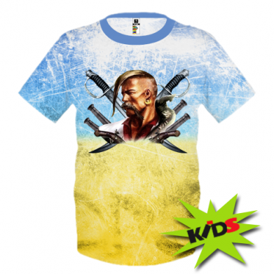 Принт Дитяча футболка 3D Козак, Фото № 2 - FATLINE