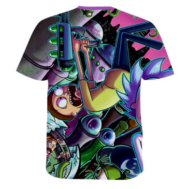 Мужская 3D футболка Rick and Morty cartoon 2