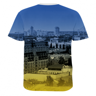 Принт Чоловіча 3D футболка Ukraine and the coat of arms, Фото № 2 - FATLINE