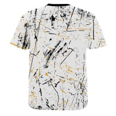 Мужская 3D футболка PUBG scratch background 2