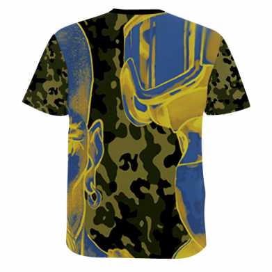 Мужская 3D футболка Украина 2