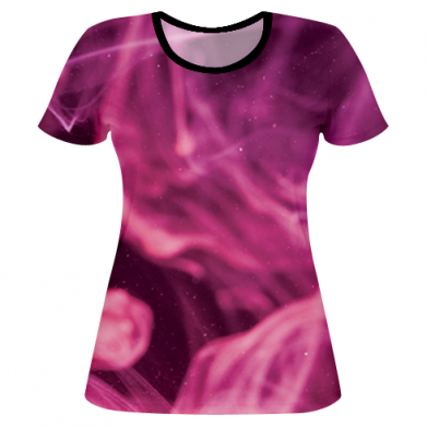 Жіноча 3D футболка Pink smoke is your name 2