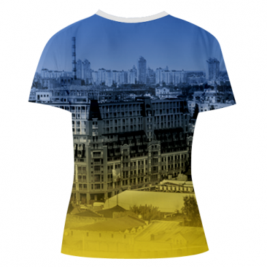 Жіноча 3D футболка Ukraine and the coat of arms 2