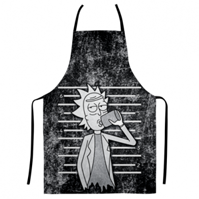 Принт 3D фартук Rick and a bottle, Фото № 1 - FATLINE