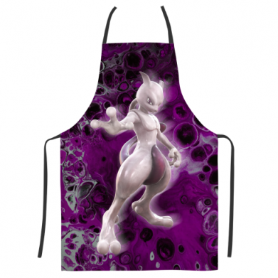 Принт 3D фартух Powerful Mewtwo, Фото № 1 - FATLINE