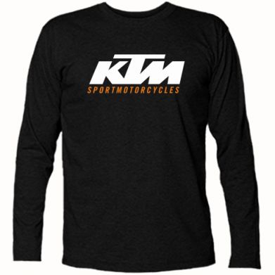 Принт  Футболка з довгим рукавом чоловіча чорна (XL) KTM Sportmotorcycles, Фото № 1 - FATLINE
