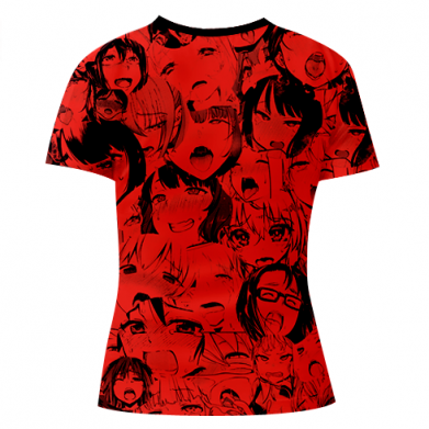 Жіноча 3D футболка Ахегао 2