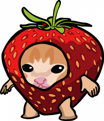 Принт Жіноча футболка Strawberry cat meme, Фото № 2 - FATLINE