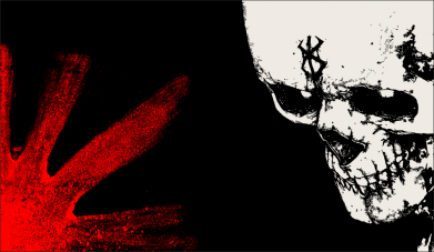 Шеврон прямоугольный Skull Knight Berserk 2