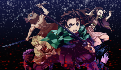 Флаг Kimetsu no yaiba characters 2