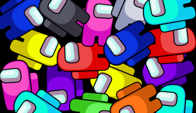 Флаг Among us multicolored 2