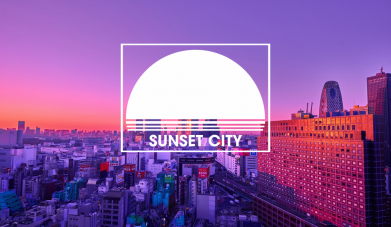 Прапор Sunset city 2