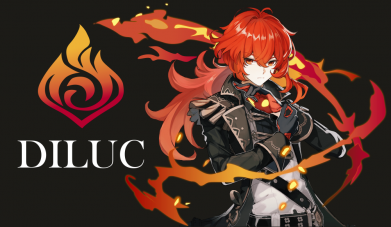 Флаг Genshin Impact Diluc 2