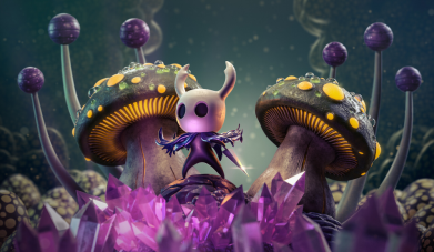 Принт Прапор Hollow Knight in the Crystal cave, Фото № 2 - FATLINE