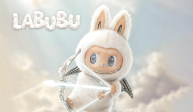 Флаг LABUBU ангел 2