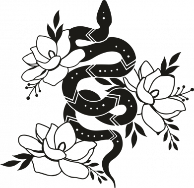 Чехол из раздела Цветы Snake with flowers для Oppo A55 4G 2