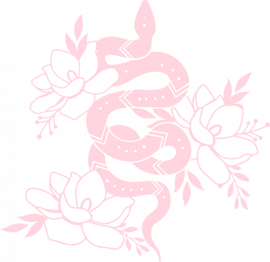 Принт Блокнот А5 Snake with flowers, Фото № 2 - FATLINE