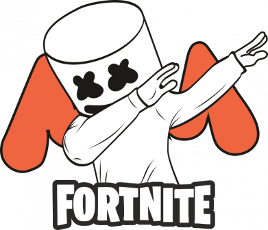 Принт Кружка эмалированная Dj Marshmello fortnite dab, Фото № 2 - FatLine