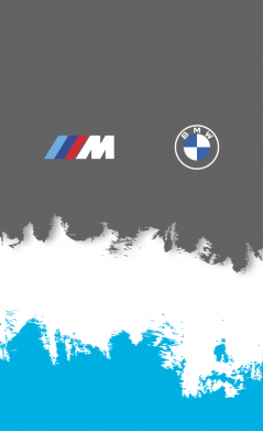 Стикер BMW logo and gray background 2